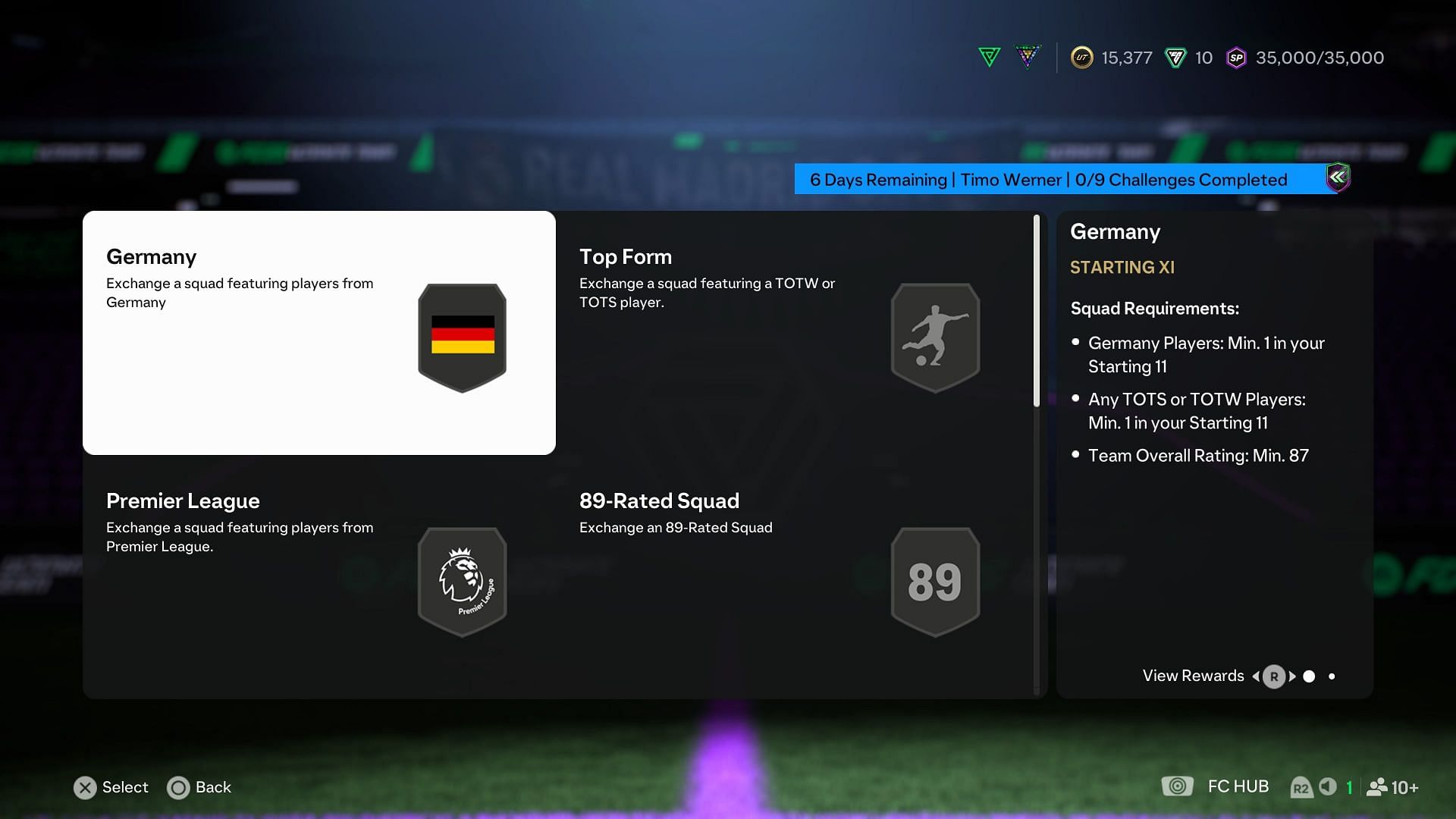 The requirements (Image via EA Sports)